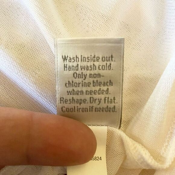 LC Lauren Conrad Lace Layered Babydoll Top Short Sleeve Cream Delicate Size S - Picture 8 of 8